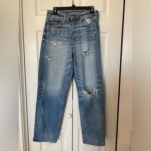 American Eagle High Rise Baggy Strigid Straight 4 Short